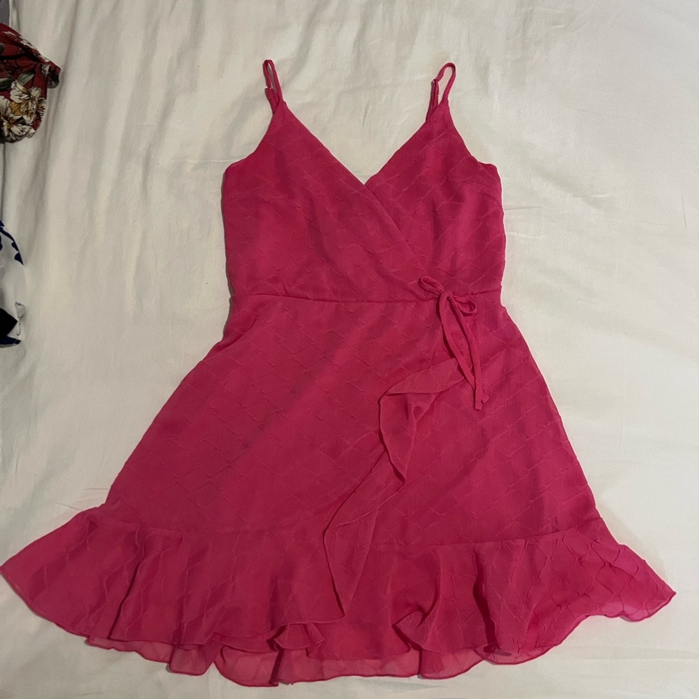 Bright Pink Mini Party Dress